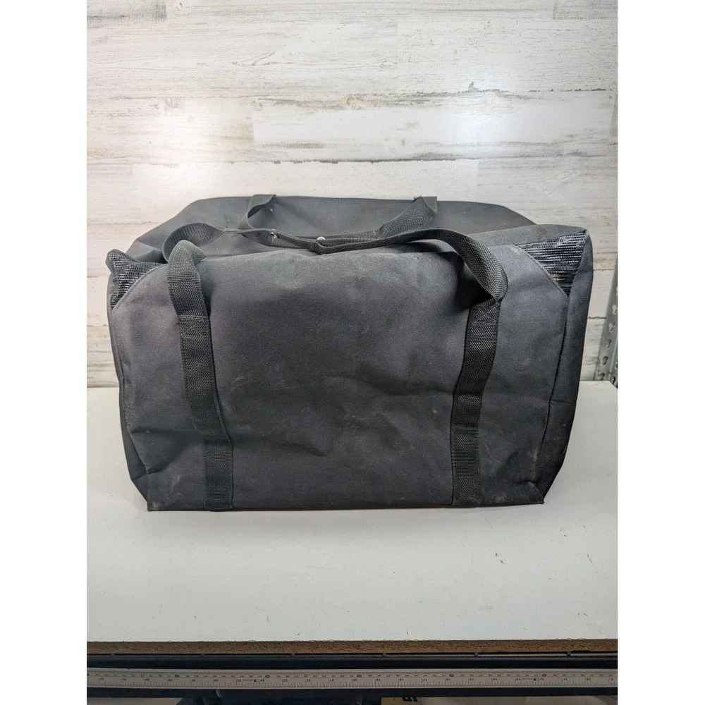 Lakeeffect Outfitters Fire & Rescue Gear Bag Black Heavy Duty Canvas Duffel Larg
